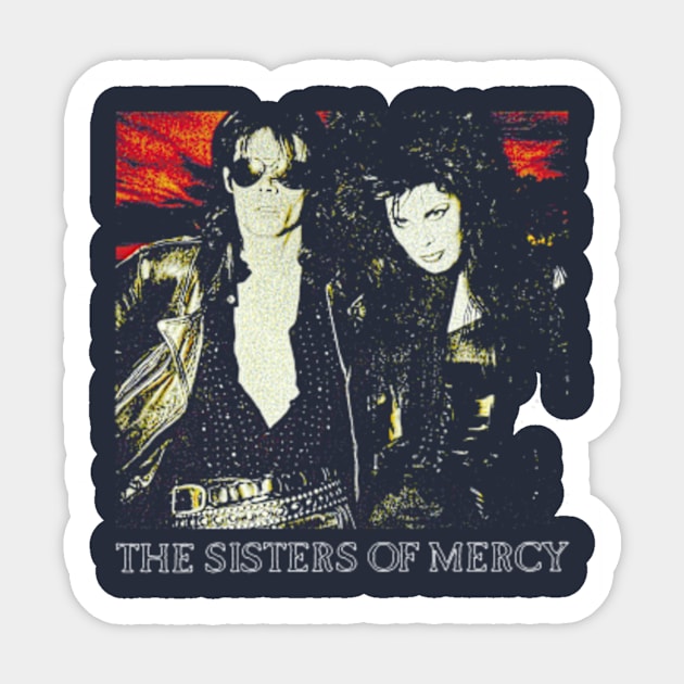 the sisters of mercy vintage Sticker by TOOTproduction